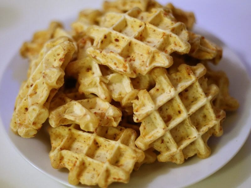 Cliquez pour zoomer ! Gaufres au chorizo Thermomix par Marjo