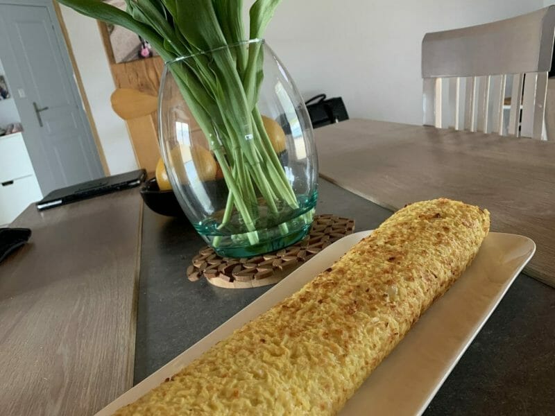 Cliquez pour zoomer ! Roulé de pommes de terre, jambon et reblochon Thermomix par Fralma