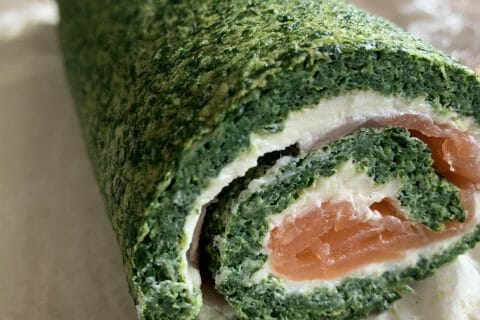 Cliquez pour zoomer ! Roulé aux épinards, saumon et Boursin Thermomix par Fralma