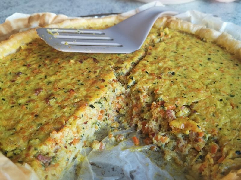 Cliquez pour zoomer ! Tarte courgettes et carottes Thermomix par Sosso35
