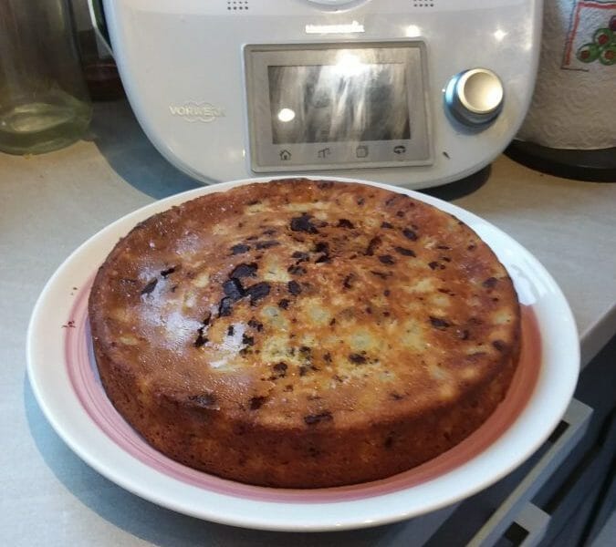 Cliquez pour zoomer ! Gâteau des femmes pressées poires et chocolat Thermomix par Mafamaya