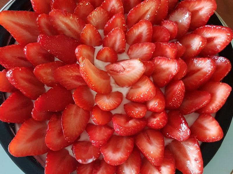 Cliquez pour zoomer ! Tarte aux fraises sans cuisson Thermomix par zab44300