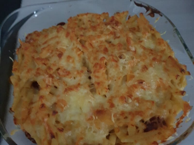 Cliquez pour zoomer ! Gratin de macaroni reblochon et chorizo Thermomix par virginie_251