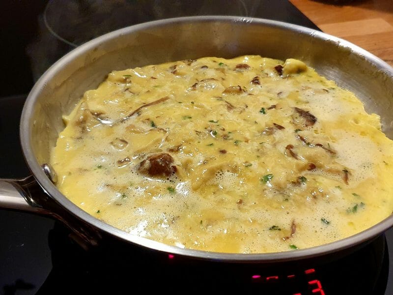 Cliquez pour zoomer ! Tortilla de champignons à l’ail Thermomix par stephi7289
