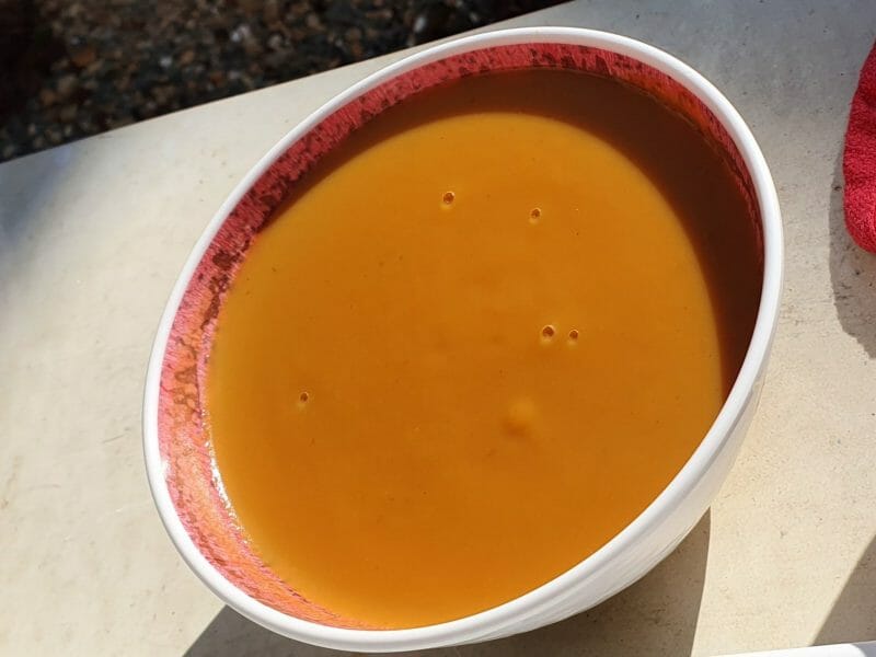 Velouté de patate douce au lait de coco au Thermomix - Cookomix
