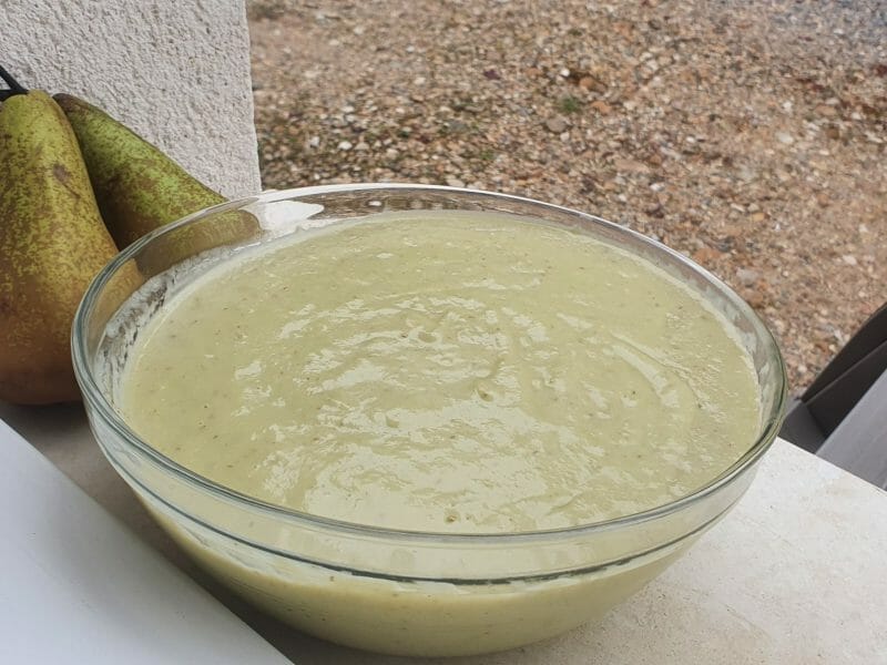 Cliquez pour zoomer ! Crème de poireaux, poires et jambon cru Thermomix par stephi7289