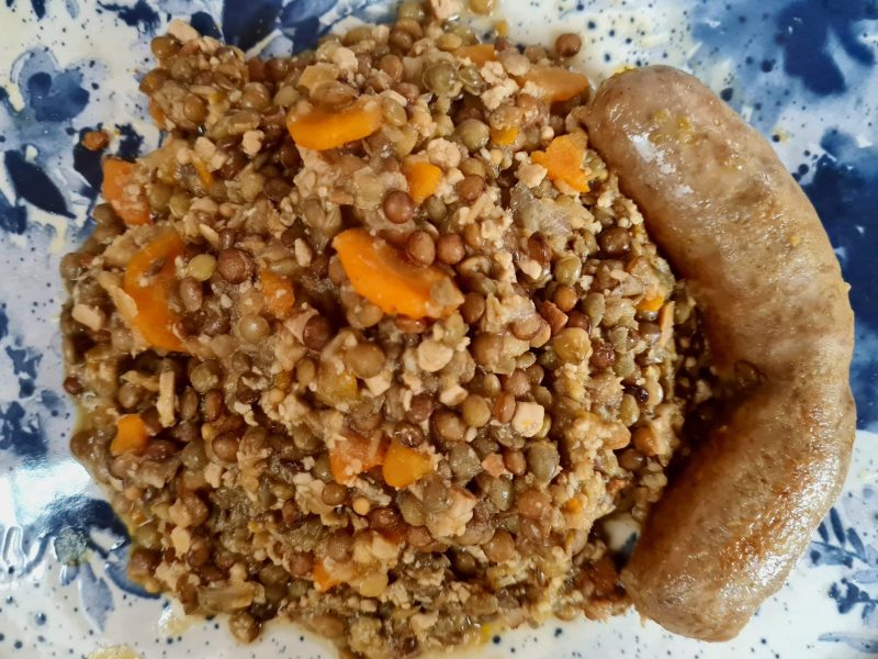 Cliquez pour zoomer ! Lentilles et ses saucisses Thermomix par stephi7289