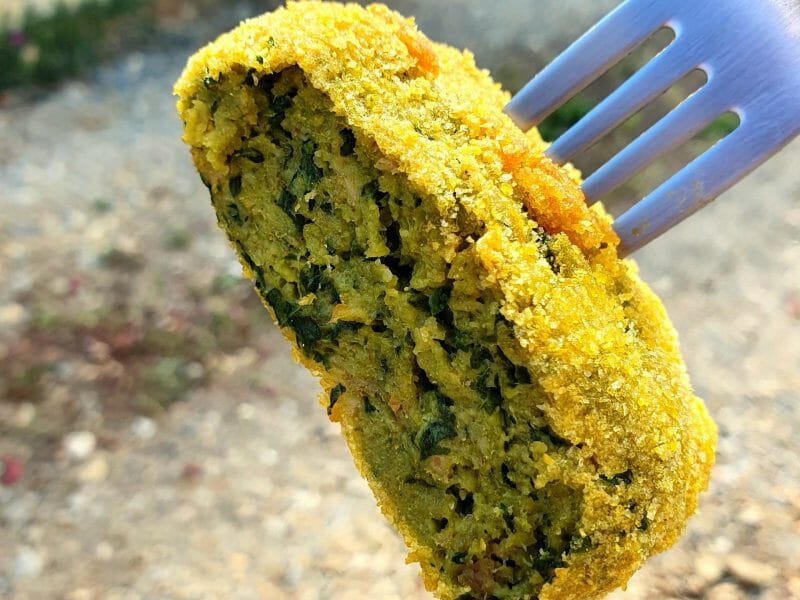 Cliquez pour zoomer ! Escalopes poulet et épinards panées Thermomix par stephi7289