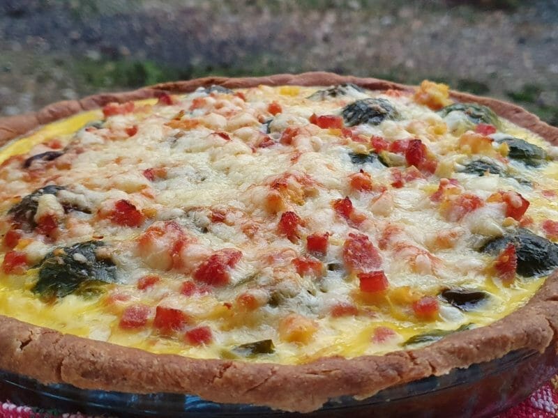 Cliquez pour zoomer ! Quiche aux choux de Bruxelles et lardons Thermomix par stephi7289