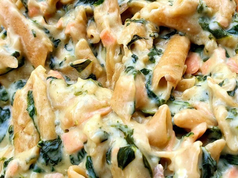 Cliquez pour zoomer ! One pot pasta – épinards et saumon fumé Thermomix par stephi7289