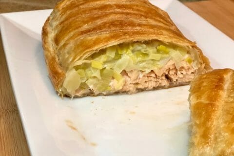 Cliquez pour zoomer ! Feuilleté saumon et poireaux Thermomix par Cricrius