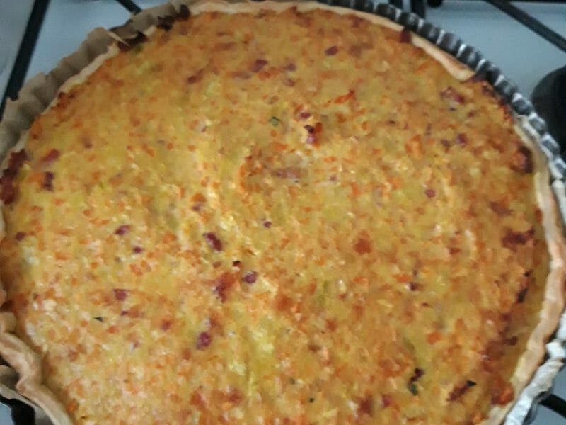 Cliquez pour zoomer ! Tarte courgettes et carottes Thermomix par muriel29200