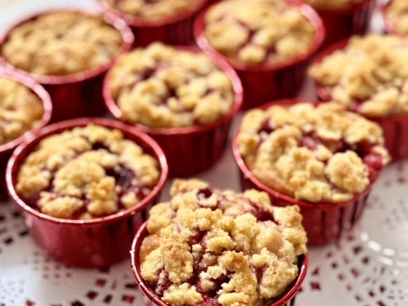 Cliquez pour zoomer ! Crumb cake framboises Thermomix par wafaaessmoum