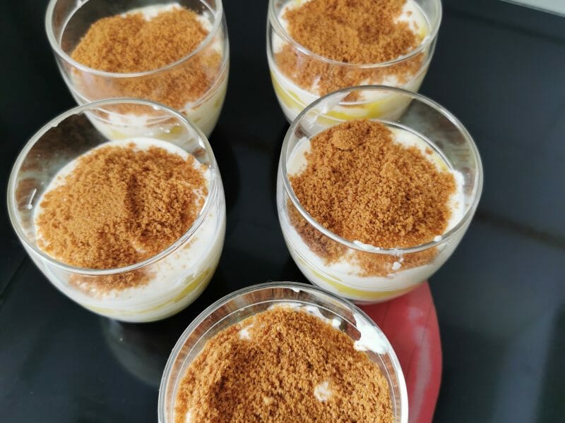 Cliquez pour zoomer ! Tiramisu à l’ananas et son coulis de framboises Thermomix par juju2a