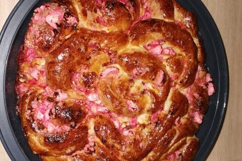 Cliquez pour zoomer ! Brioche aux pralines roses Thermomix par juju2a