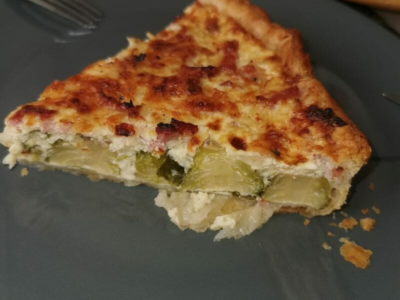 Cliquez pour zoomer ! Quiche aux choux de Bruxelles et lardons Thermomix par juju2a