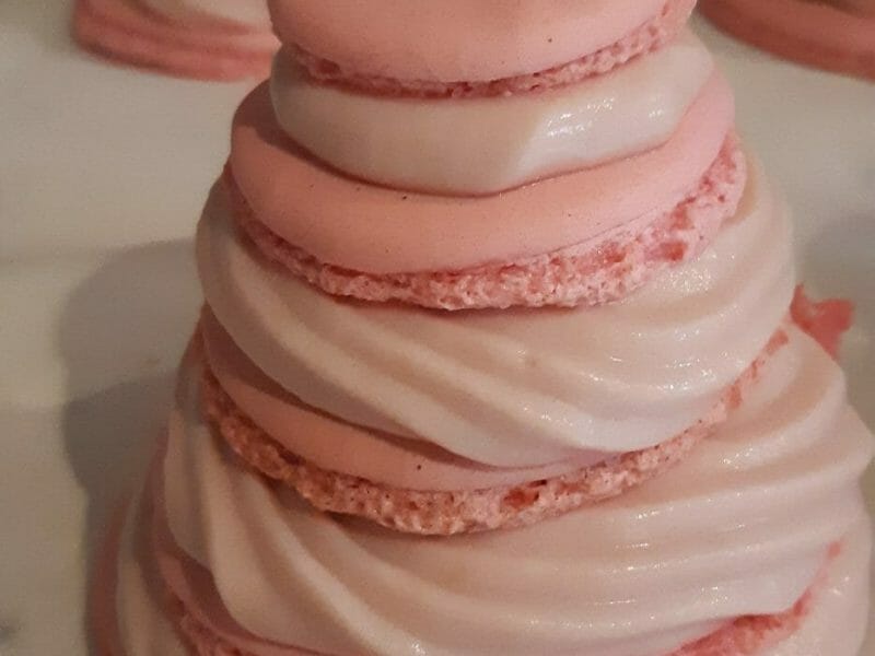 Cliquez pour zoomer ! Sapins de macarons à la framboise Thermomix par milochette2000