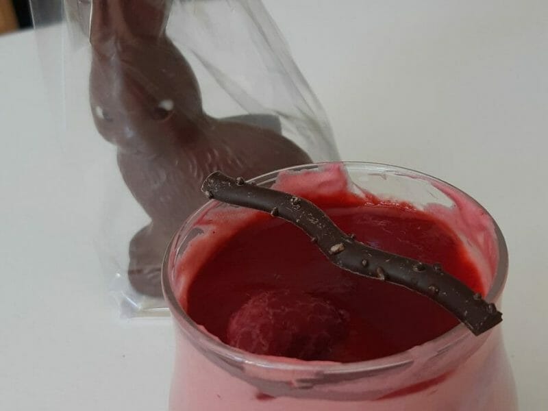 Cliquez pour zoomer ! Mousse à la framboise et son coulis Thermomix par milochette2000