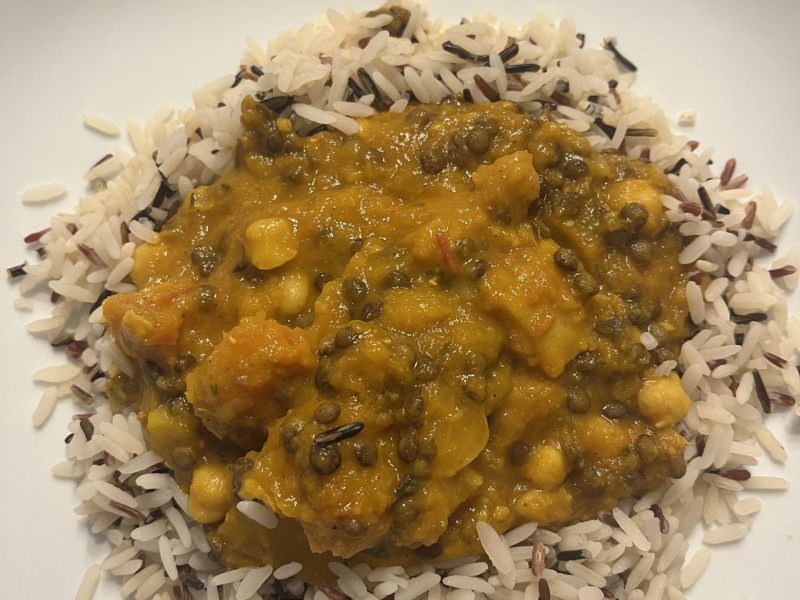 Cliquez pour zoomer ! Curry de butternut, pois chiches et lentilles Thermomix par mag2677