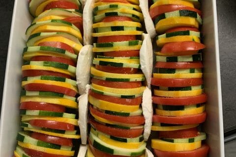 Cliquez pour zoomer ! Tian de légumes et mozzarella Thermomix par mag2677