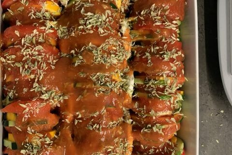 Cliquez pour zoomer ! Tian de légumes et mozzarella Thermomix par mag2677