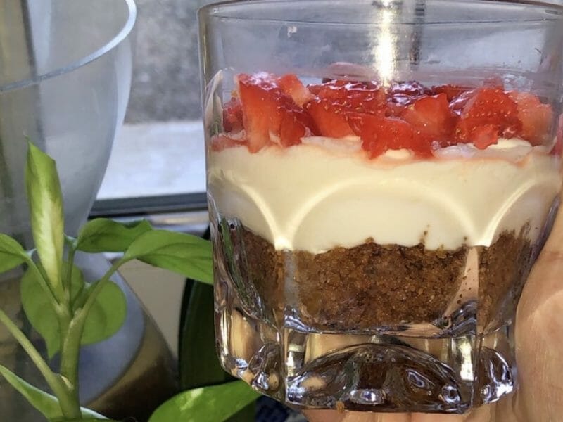 Cliquez pour zoomer ! Tarte aux fraises sans cuisson Thermomix par Jihaan