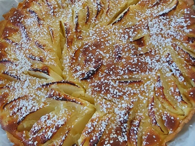 Cliquez pour zoomer ! Tarte normande aux pommes Thermomix par maguy37260