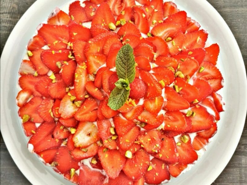 Cliquez pour zoomer ! Tarte aux fraises sans cuisson Thermomix par Samantha66