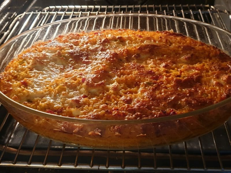 Cliquez pour zoomer ! Gratin de riz façon pizza Thermomix par murielle1601