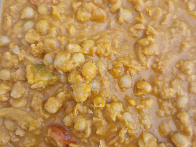 Cliquez pour zoomer ! Curry de pois chiches au lait de coco Thermomix par murielle1601