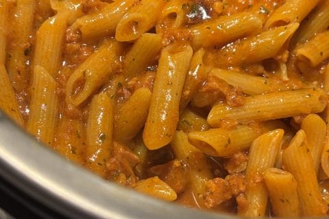 Cliquez pour zoomer ! Penne au chorizo Thermomix par nat2282
