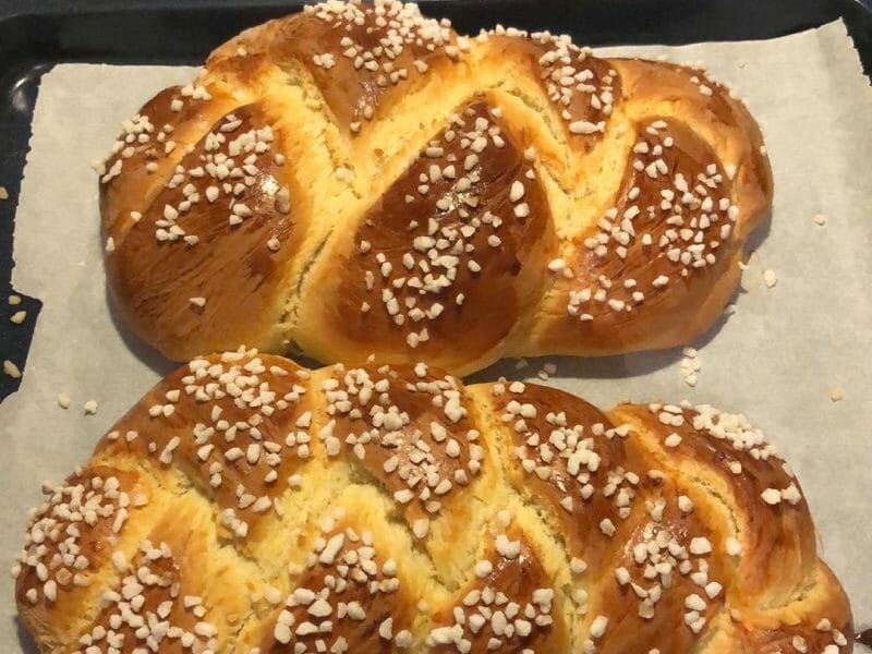 Brioche tressée à la mie filante Thermomix par mariana3