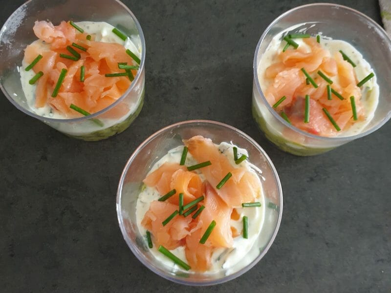 Cliquez pour zoomer ! Verrines saumon avocat Thermomix par choupette2212