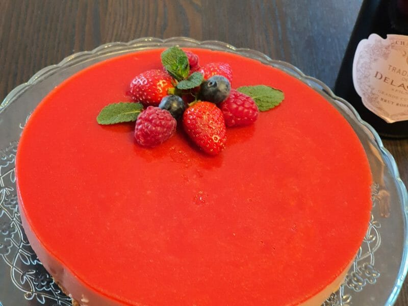 Cliquez pour zoomer ! Bavarois aux fraises Thermomix par chouette84