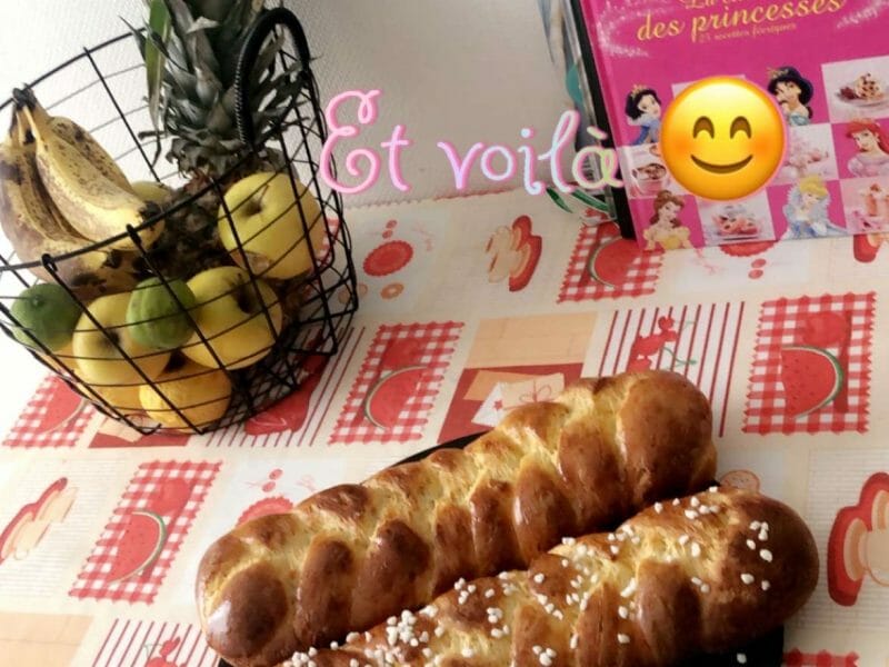 Cliquez pour zoomer ! Brioche tressée à la mie filante Thermomix par lety0406