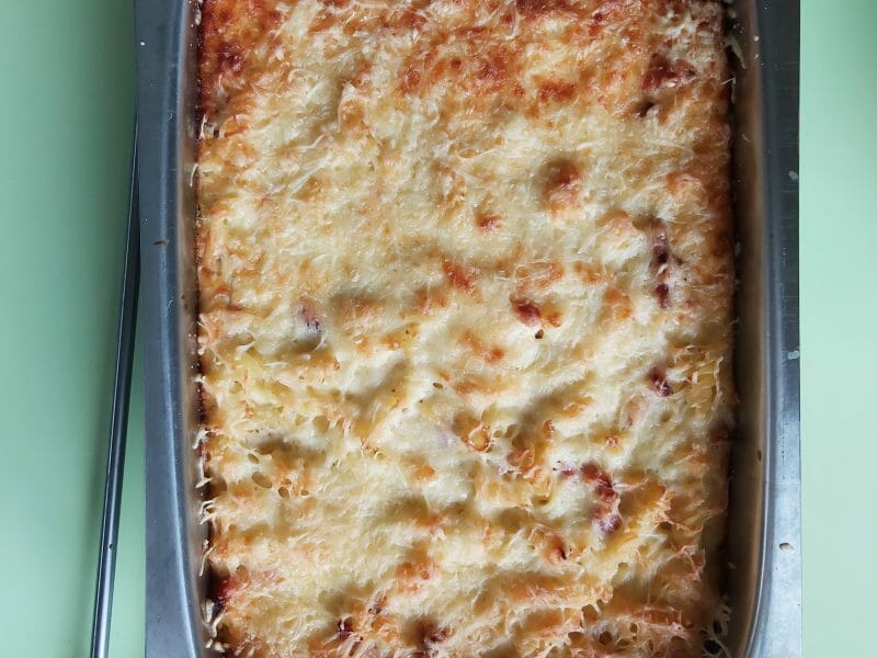 Cliquez pour zoomer ! Gratin de pâtes au fromage blanc Thermomix par leo_matass