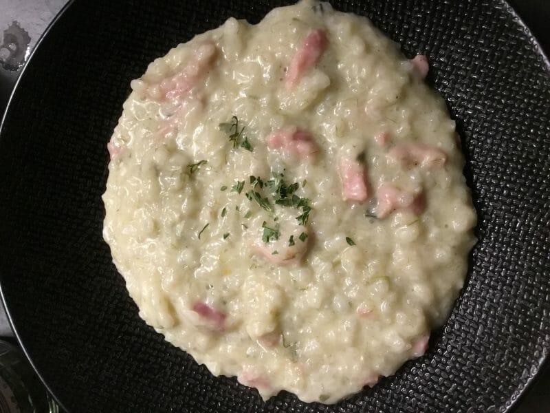 Cliquez pour zoomer ! Risotto poireaux et lardons Thermomix par sarah_176