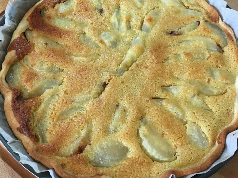 Cliquez pour zoomer ! Tarte aux poires sur lit de chocolat Thermomix par cora_6