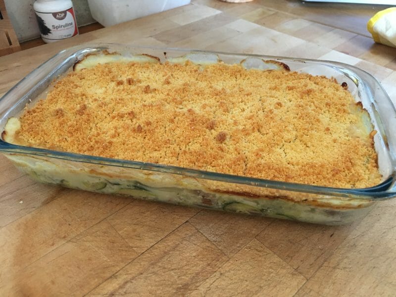 Cliquez pour zoomer ! Crumble courgettes, chèvre et lardons Thermomix par cora_6