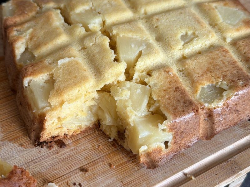 Cliquez pour zoomer ! Cake à l’ananas et au rhum Thermomix par nesssy