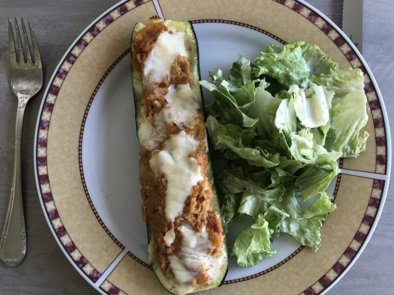 Cliquez pour zoomer ! Courgettes farcies au thon Thermomix par Chris