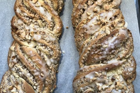 Cliquez pour zoomer ! Brioche tressée aux noisettes Thermomix par Chris