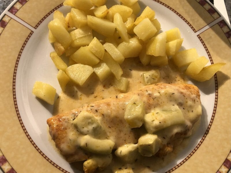 Cliquez pour zoomer ! Poulet sauce crémeuse au citron Thermomix par Chris
