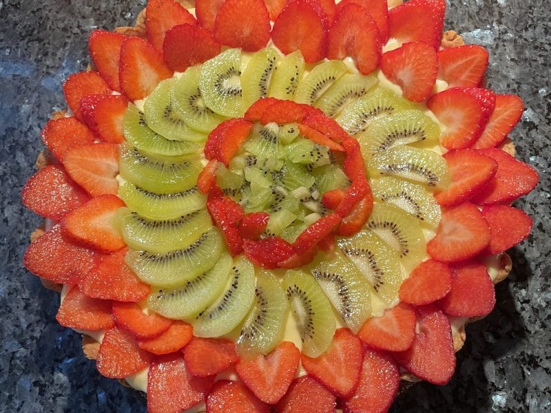 Cliquez pour zoomer ! Tartelettes framboises sur crème d’amande et pistache Thermomix par Chris