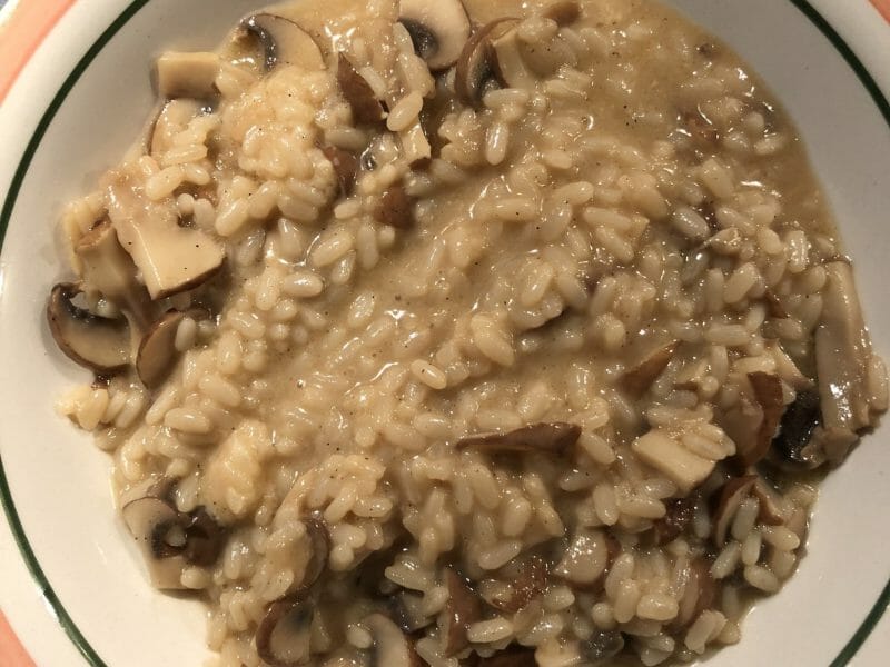 Cliquez pour zoomer ! Risotto au gorgonzola et champignons Thermomix par Chris
