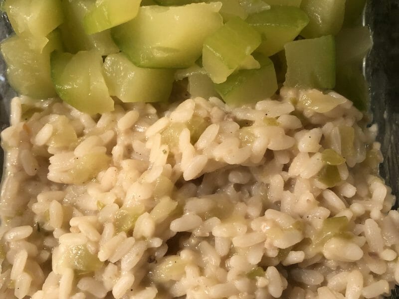 Cliquez pour zoomer ! Risotto champignons et courgettes Thermomix par Chris