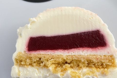 Cliquez pour zoomer ! Bûche citron et framboises Thermomix par Chris