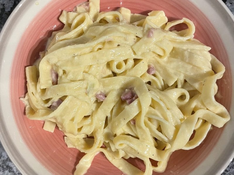 Cliquez pour zoomer ! Pâtes carbonara Thermomix par Chris