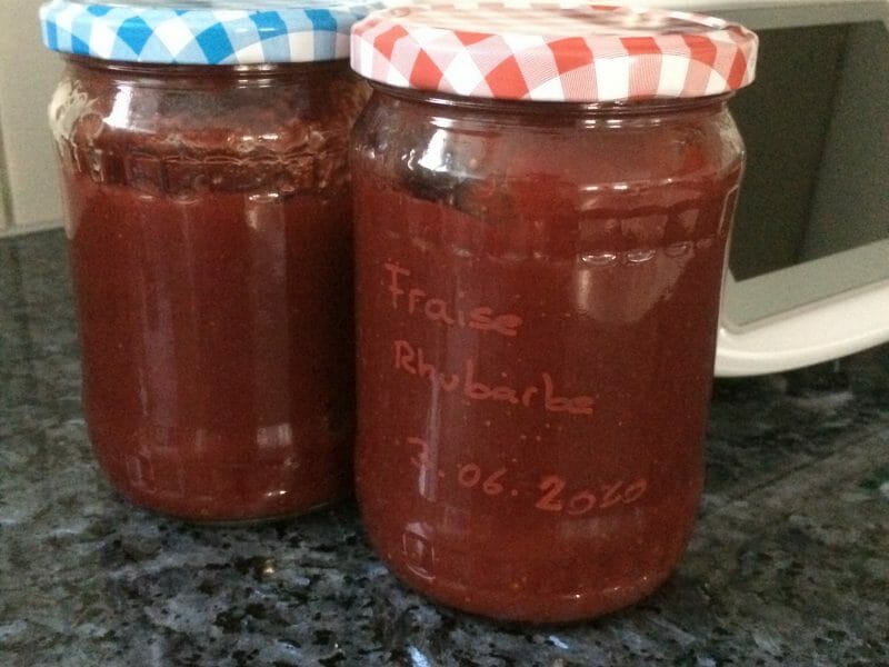 Cliquez pour zoomer ! Confiture fraise rhubarbe Thermomix par Chris