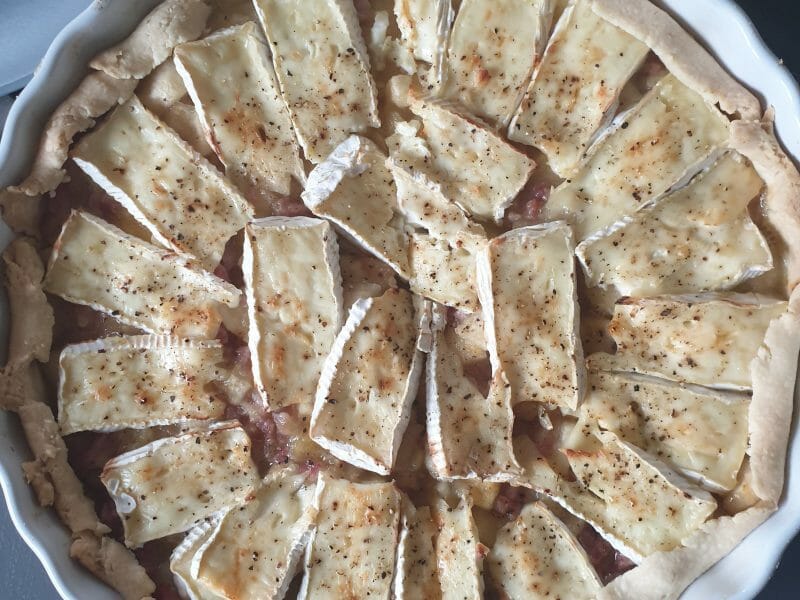Cliquez pour zoomer ! Tarte au camembert, pommes et lardons Thermomix par ninieb74